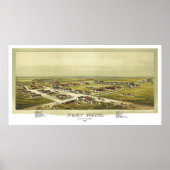 Fort Reno Oklahoma Territory 1891 Lithograph Poster (Voorkant)