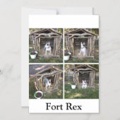 Fort Rex-koelmagneton Magnetische Uitnodiging (Voorkant)