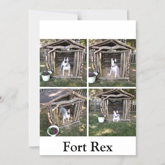 Fort Rex-koelmagneton Magnetische Uitnodiging (Voorkant)