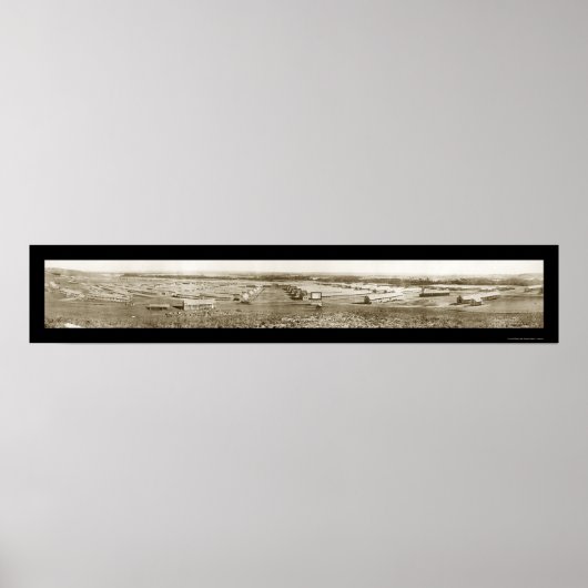 Fort Riley KS Cavalry Foto 1917 Poster (Voorkant)