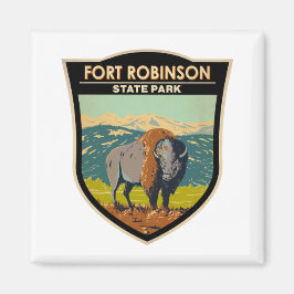 Fort Robinson State Park Nebraska Badge Magneet