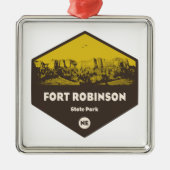 Fort Robinson State Park Nebraska Metalen Ornament (Voorkant)