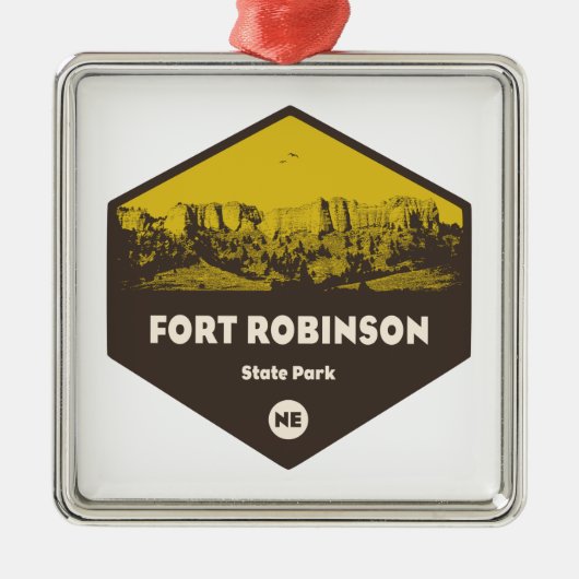 Fort Robinson State Park Nebraska Metalen Ornament (Voorkant)