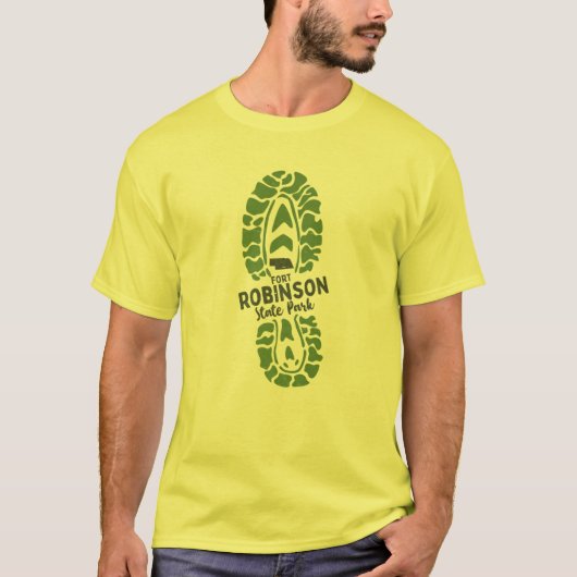 Fort Robinson State Park Nebraska NE Hiking Boot T-shirt (Voorkant)