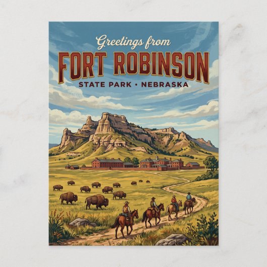 Fort Robinson State Park VS Briefkaart (Voorkant)