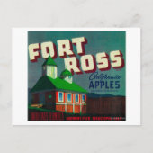 Fort Ross Apple Crate LabelSebastopol, CA Briefkaart (Voorkant)