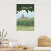 Fort Royal Park Worcester Reisposter Poster (Keuken)