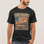 FORT RUCKER, AL Het is waar mijn verhaal begint T-shirt (Voorkant)