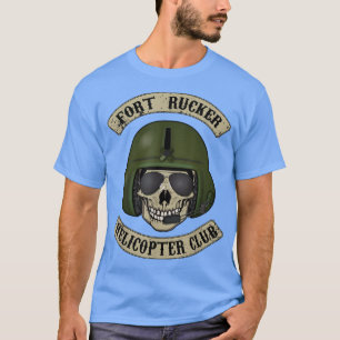 Fort Rucker Helicopter Club T Pilot, hoofd bemanni T-shirt