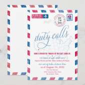 Fort Sam Houston Militaire Beweging Aankondiging (Voorkant / Achterkant)