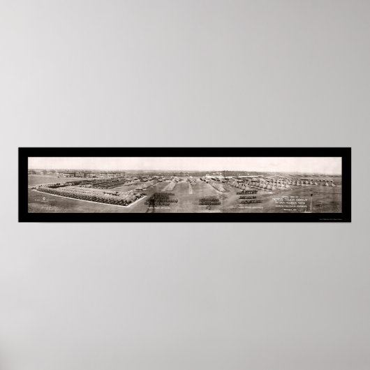 Fort Sam Houston, Texas Foto 1916 Poster (Voorkant)