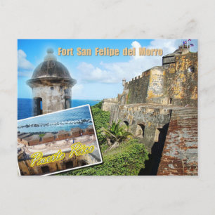 Fort San Felipe del Morro, Puerto Rico Briefkaart