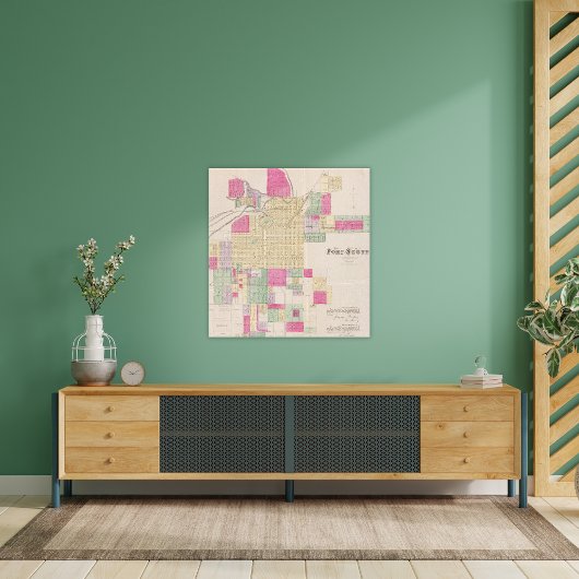 Fort Scott, Bourbon County, Kansas Canvas Afdruk