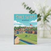 Fort Scott Kansas Briefkaart (Staand voorkant)