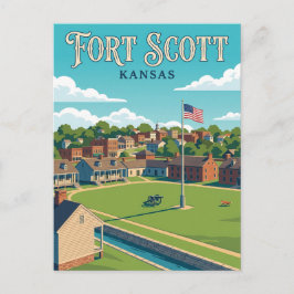 Fort Scott Kansas Briefkaart
