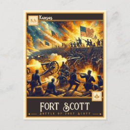 Fort Scott, Kansas | Briefkaart