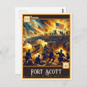 Fort Scott, Kansas |  Briefkaart (Voorkant / Achterkant)