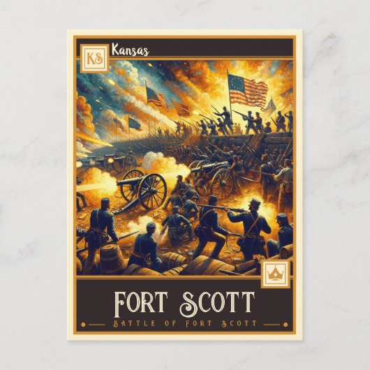 Fort Scott, Kansas |  Briefkaart (Voorkant)