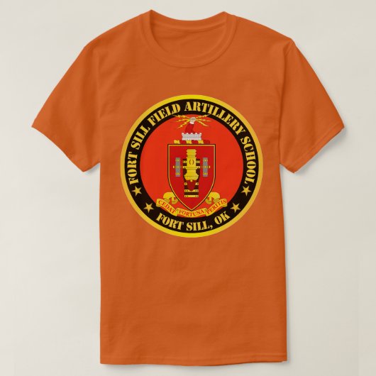 Fort Sill Field Artillerie School COA Fort Sill OK T-shirt (Design voorkant)