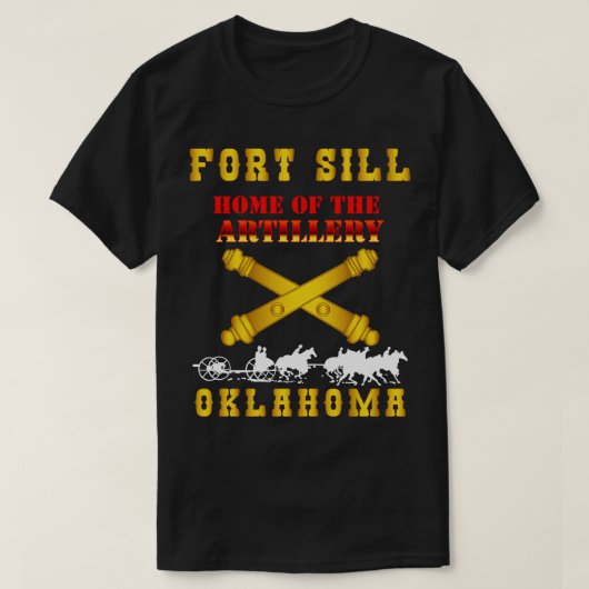 Fort SIll Huis van Artillerie w Cassion Gold X 300 T-shirt (Design voorkant)