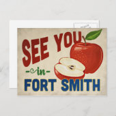 Fort Smith Arkansas Apple - Vintage Travel Briefkaart (Voorkant / Achterkant)