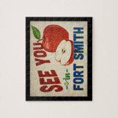 Fort Smith Arkansas Apple - Vintage Travel Legpuzzel (Verticaal)