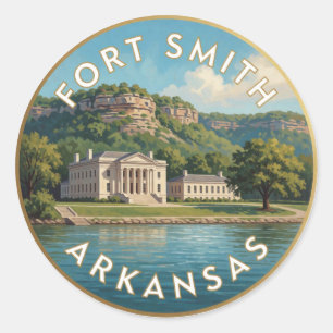 Fort Smith Arkansas Historische Reis Ronde Sticker