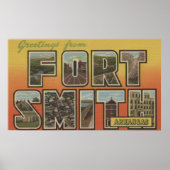 Fort Smith, Arkansas - Large Letter Scenes Poster (Voorkant)
