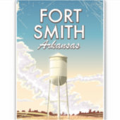 Fort Smith Arkansas reisposter Sticker (Voorkant)