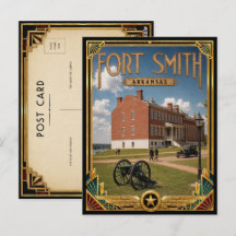 Fort Smith Arkansas Vintage Art Deco Gouden Tijdpe