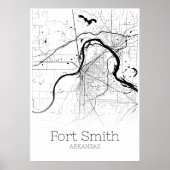 Fort Smith Map - Arkansas - City Map Poster (Voorkant)
