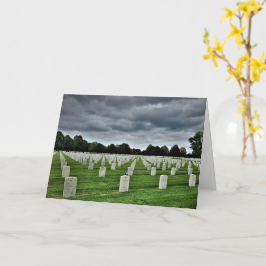 "Fort Snelling National Cemetery" condoleancekaart Kaart (Gele Bloem)