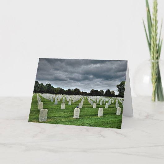 "Fort Snelling National Cemetery" condoleancekaart Kaart (Voorkant)