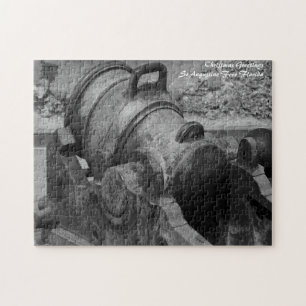 Fort St.Augustinus Florida.Kerstgroeten Legpuzzel