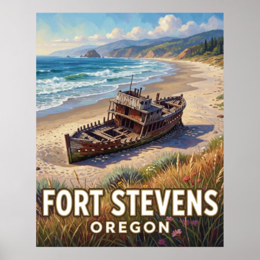 Fort Stevens State Park — Oregon Poster (Voorkant)
