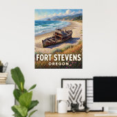 Fort Stevens State Park — Oregon Poster (Thuiskantoor)