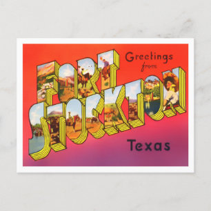 Fort Stockton, Texas  Big Letters Briefkaart
