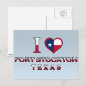 Fort Stockton, Texas Briefkaart (Voorkant / Achterkant)