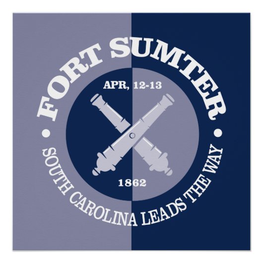Fort Sumter (B&G) Perfect Poster (Voorkant)