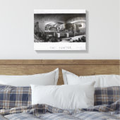 Fort Sumter, binnenste Uitzicht van drie Pistolen  Canvas Afdruk (Insitu (Slaapkamer))