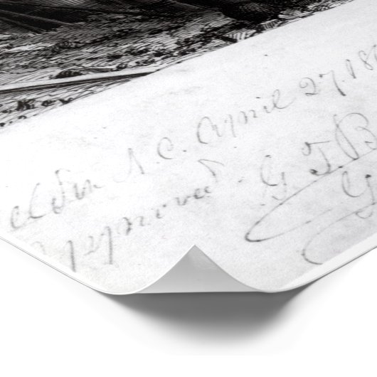 Fort Sumter, binnenste Uitzicht van drie Pistolen Poster (Hoek)