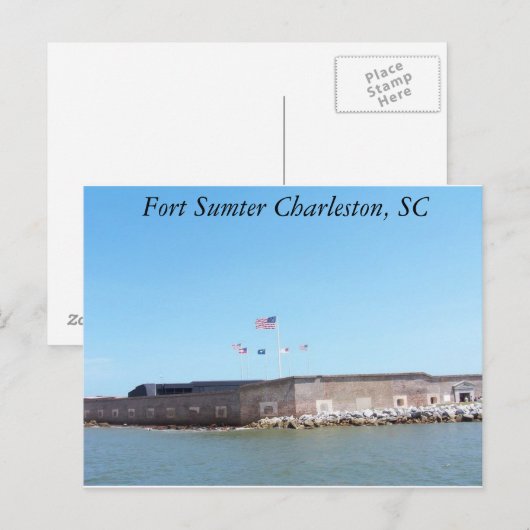 Fort Sumter Briefkaart (Voorkant / Achterkant)