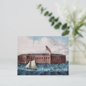 Fort Sumter Briefkaart (Staand voorkant)