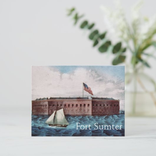 Fort Sumter Briefkaart (Staand voorkant)