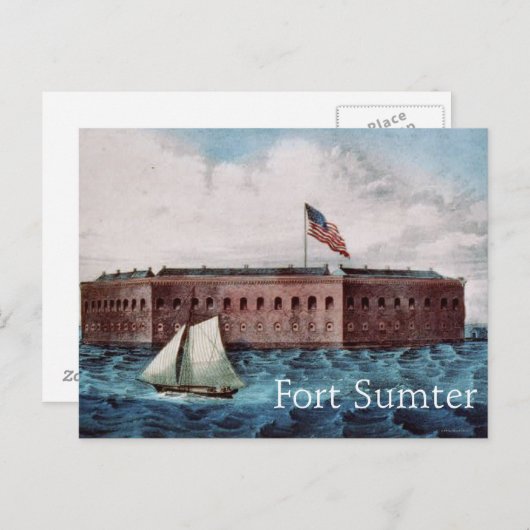 Fort Sumter Briefkaart (Voorkant / Achterkant)