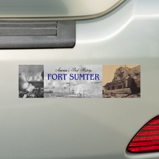 Fort Sumter Bumpersticker (Op auto)