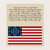 Fort Sumter Flag Visitekaartje - "Tent Style Card" (Buitenkant ongevouwen)