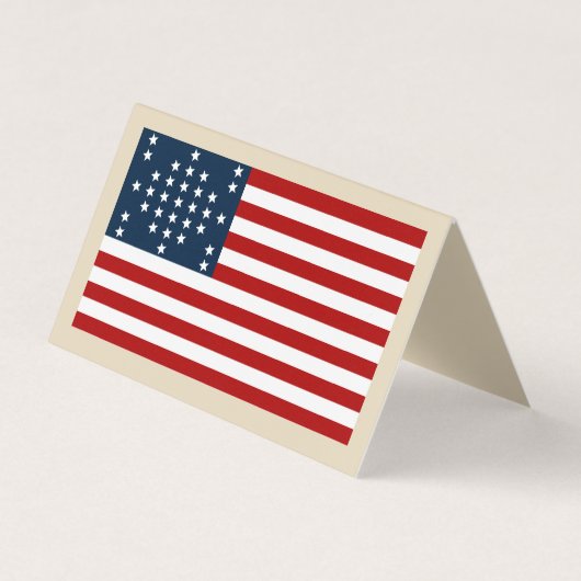 Fort Sumter Flag Visitekaartje - "Tent Style Card" (Voorkant)