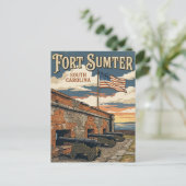 Fort Sumter National Monument VS Briefkaart (Staand voorkant)