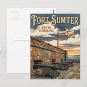 Fort Sumter National Monument VS Briefkaart (Voorkant / Achterkant)